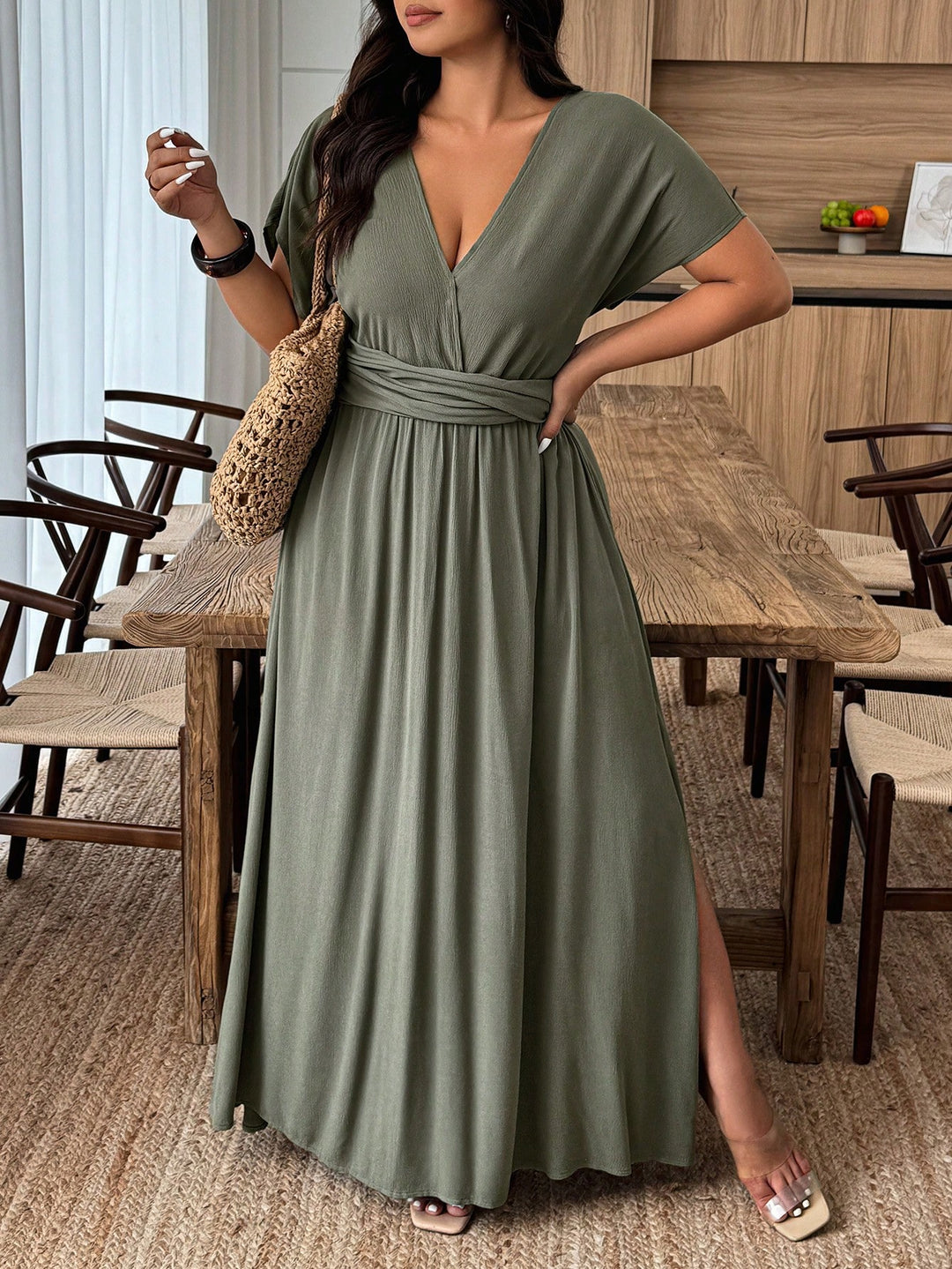 SHEIN ruha, khaki