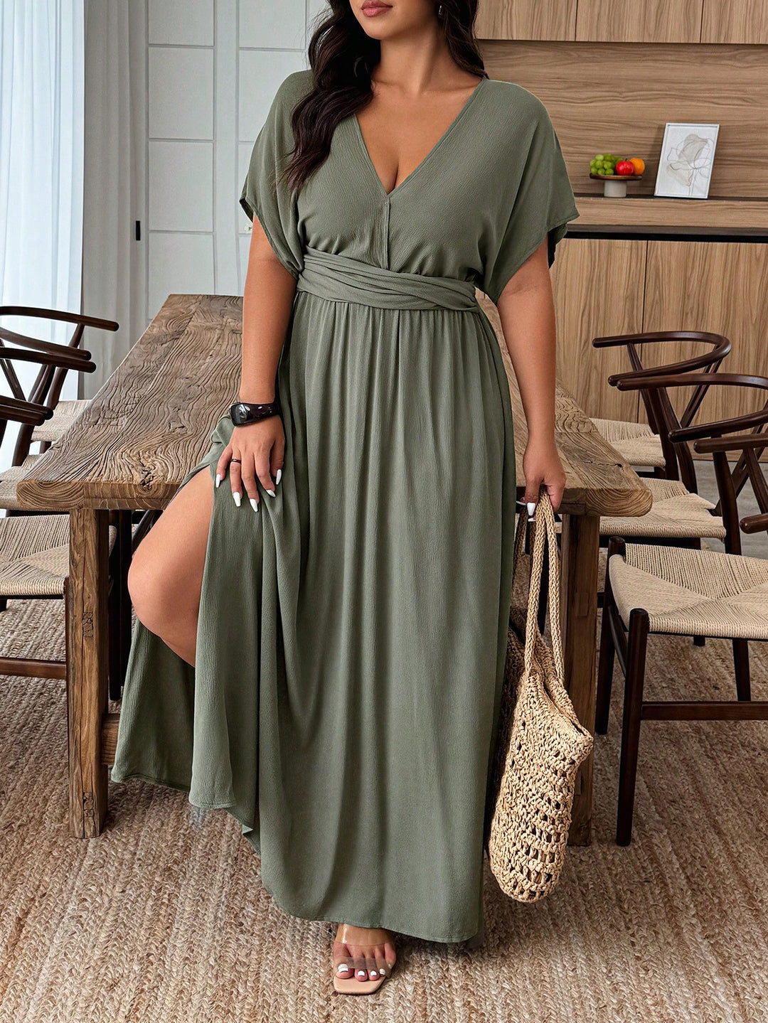 SHEIN ruha, khaki