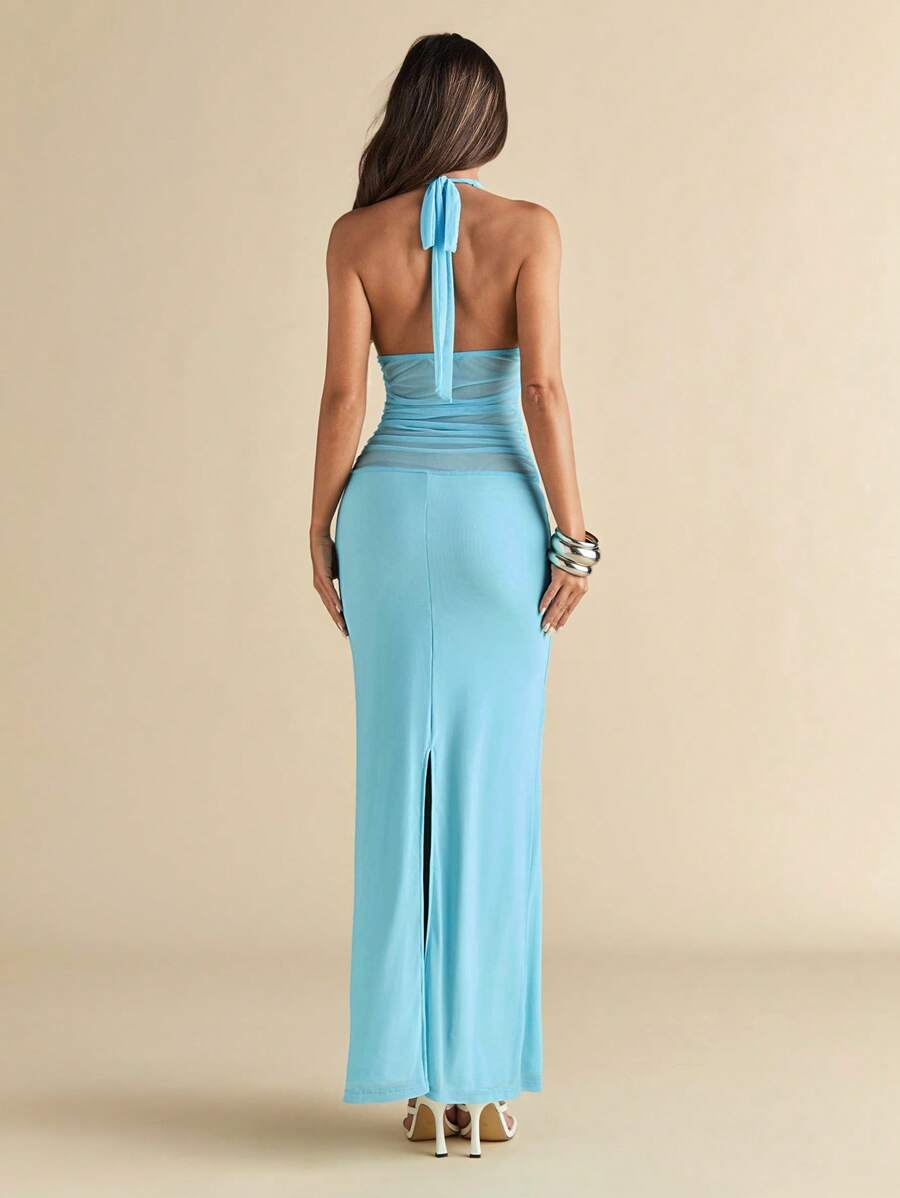 Rochie maxi SHEIN, albastru