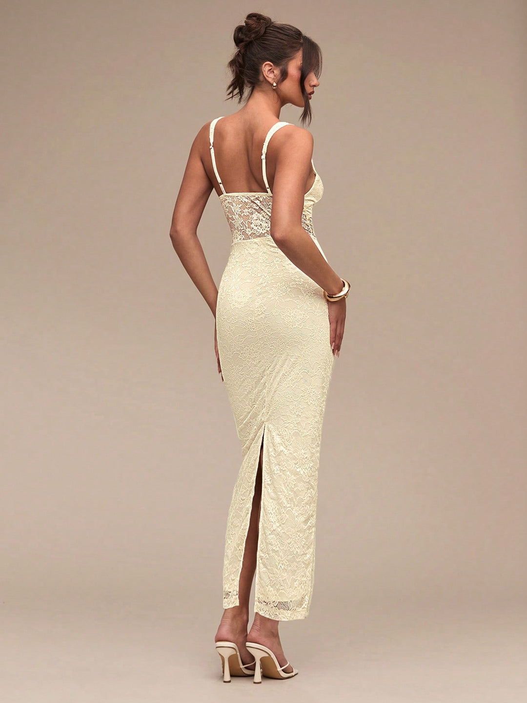 Rochie maxi SHEIN, bej