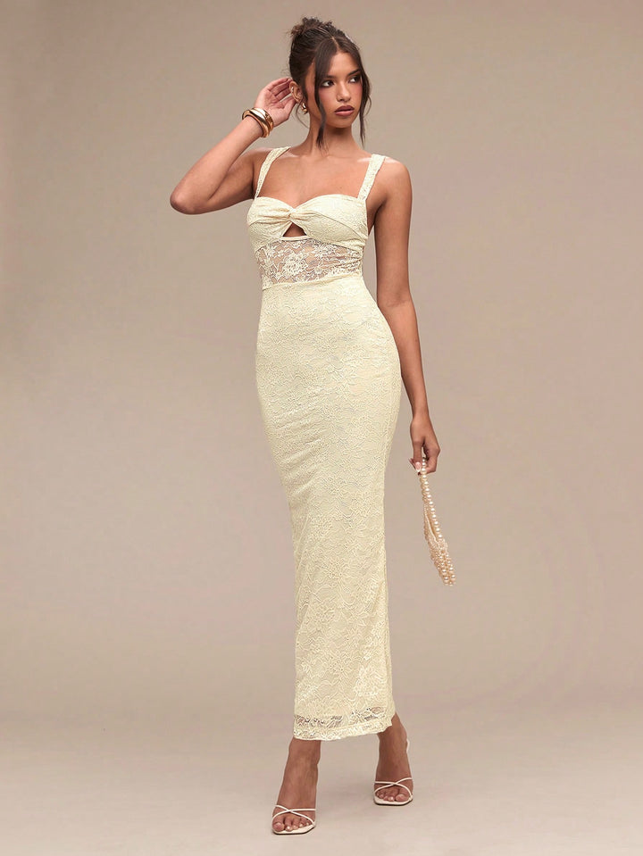 Rochie maxi SHEIN, bej