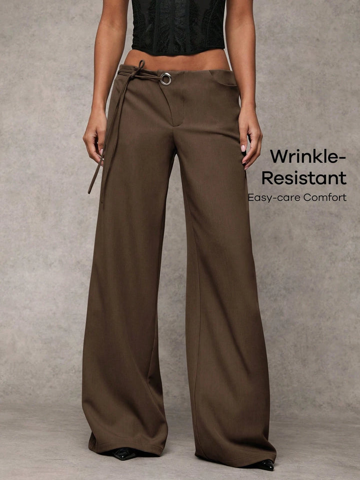 Pantaloni SHEIN, maro