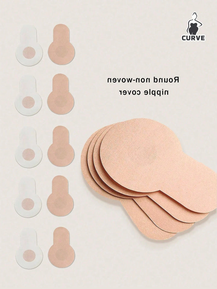 Set plasturi adezivi pentru sâni SHEIN, bej