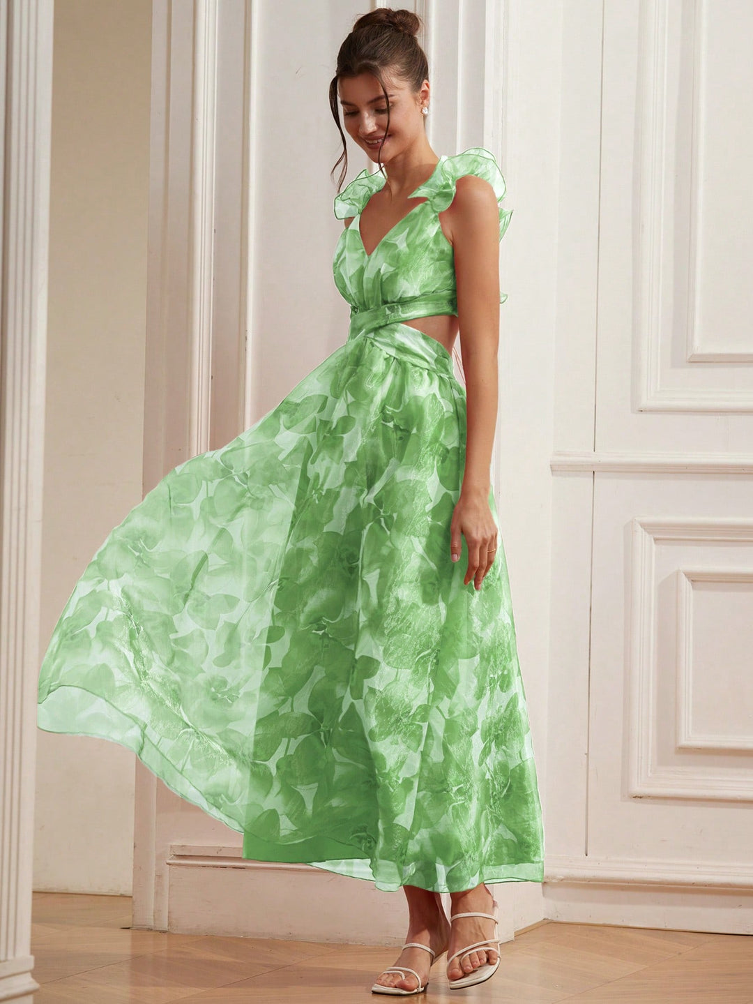 Rochie maxi SHEIN, verde