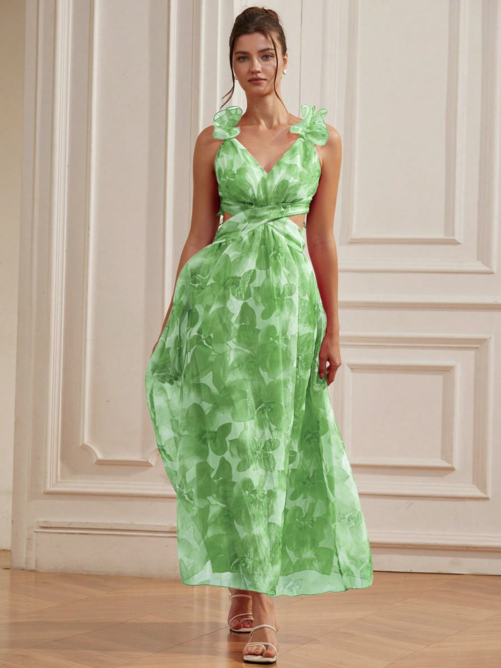 Rochie maxi SHEIN, verde