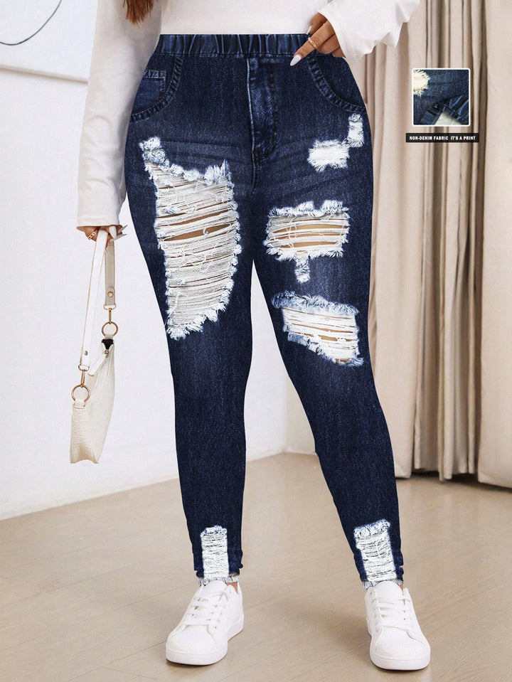 SHEIN leggings, kék