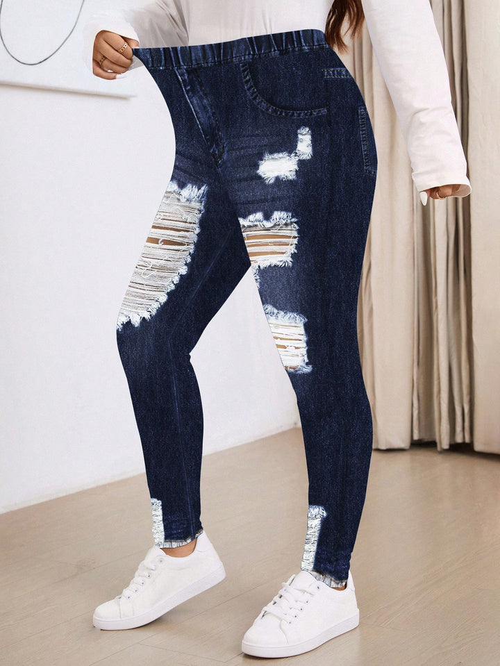SHEIN leggings, kék