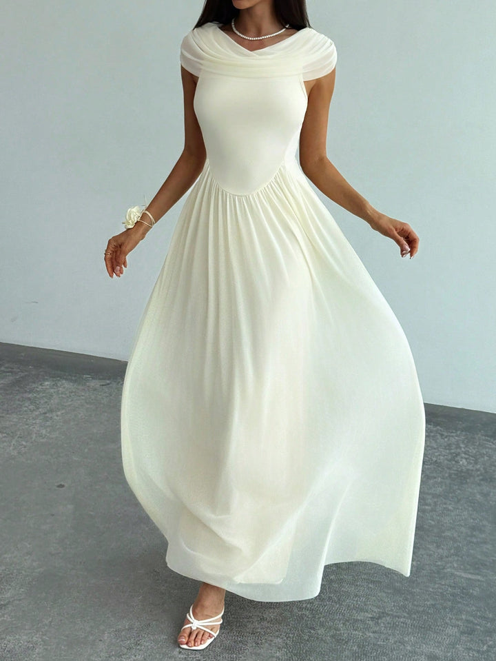 SHEIN maxi ruha, bézs