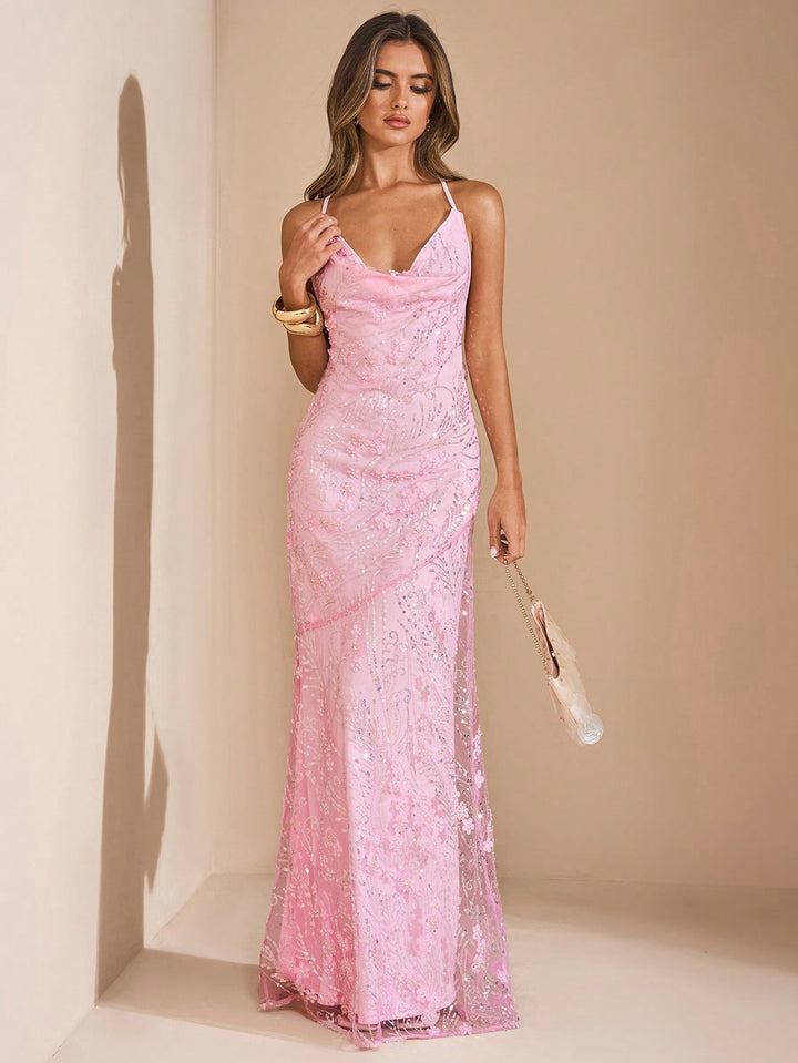 Rochie maxi SHEIN, roz