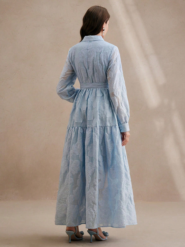 SHEIN maxi ruha, kék