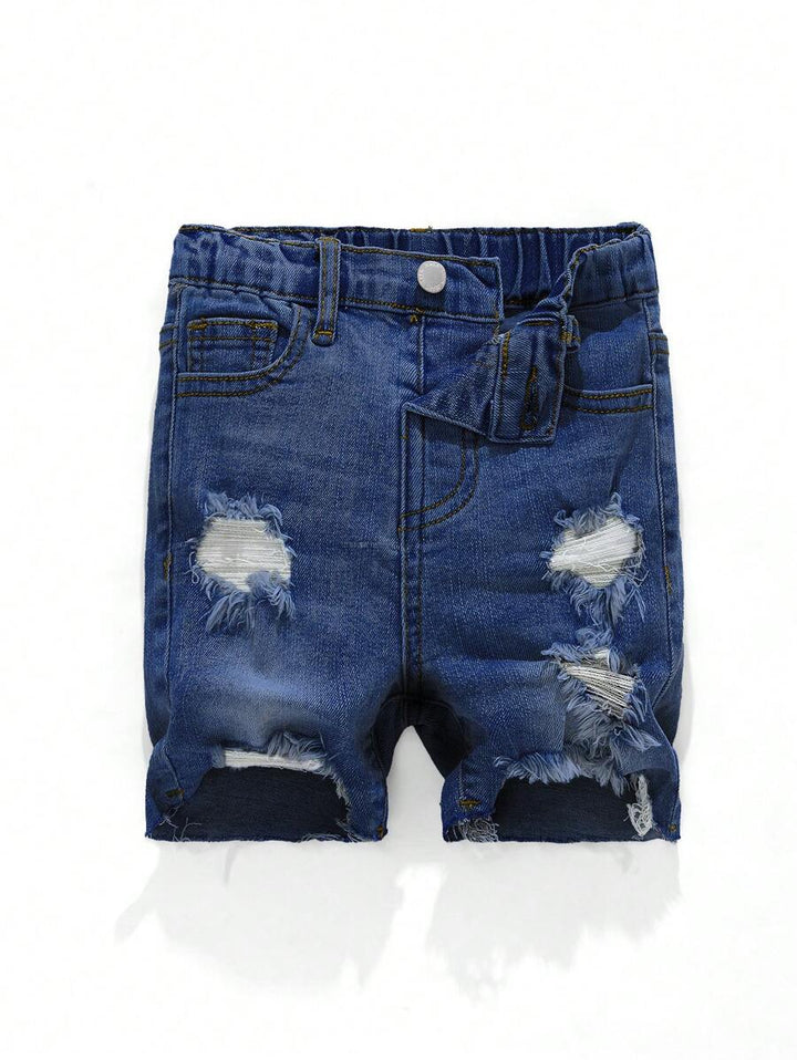 Pantaloni scurți de blugi SHEIN, albastru