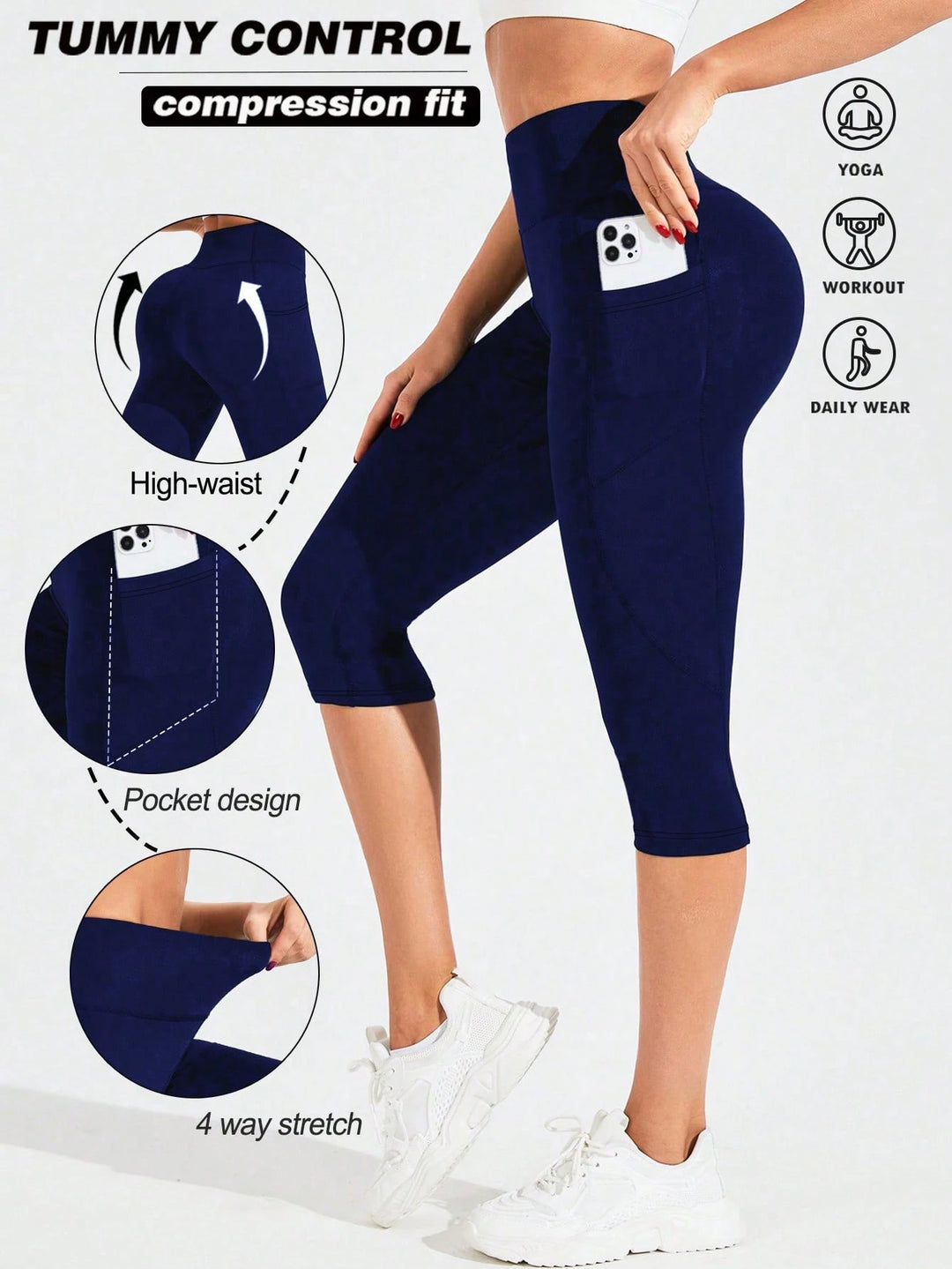 SHEIN leggings, sötétkék