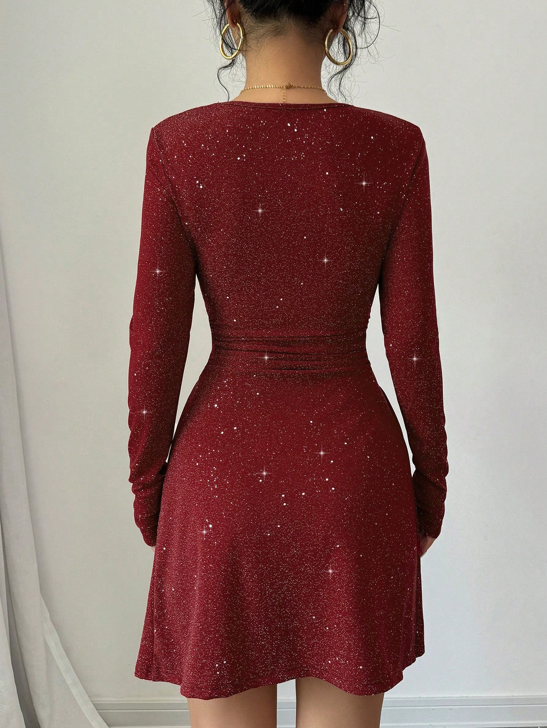 Rochie scurtă SHEIN, vișiniu