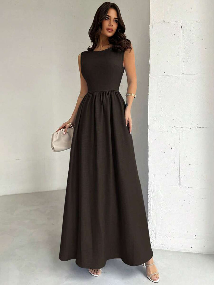 Rochie maxi SHEIN, maro