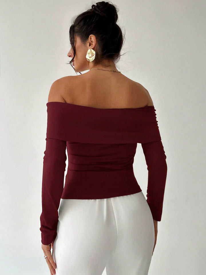 Tricou SHEIN, vișiniu
