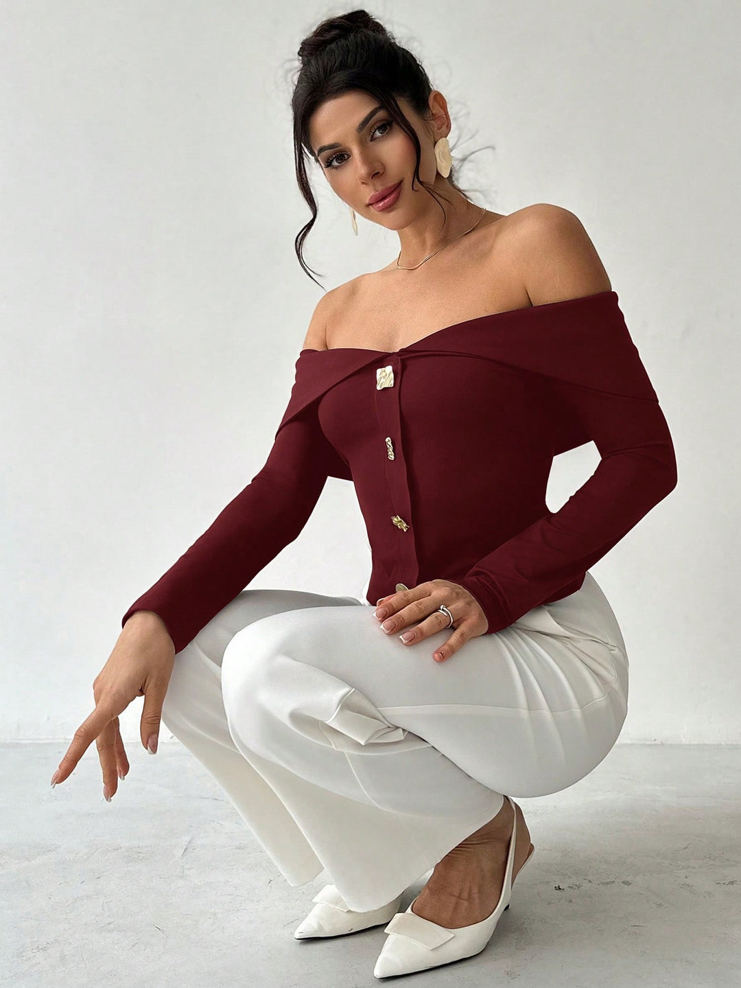 Tricou SHEIN, vișiniu
