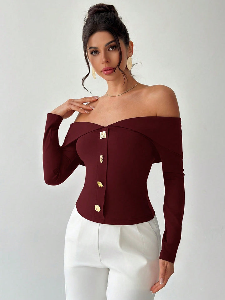 Tricou SHEIN, vișiniu