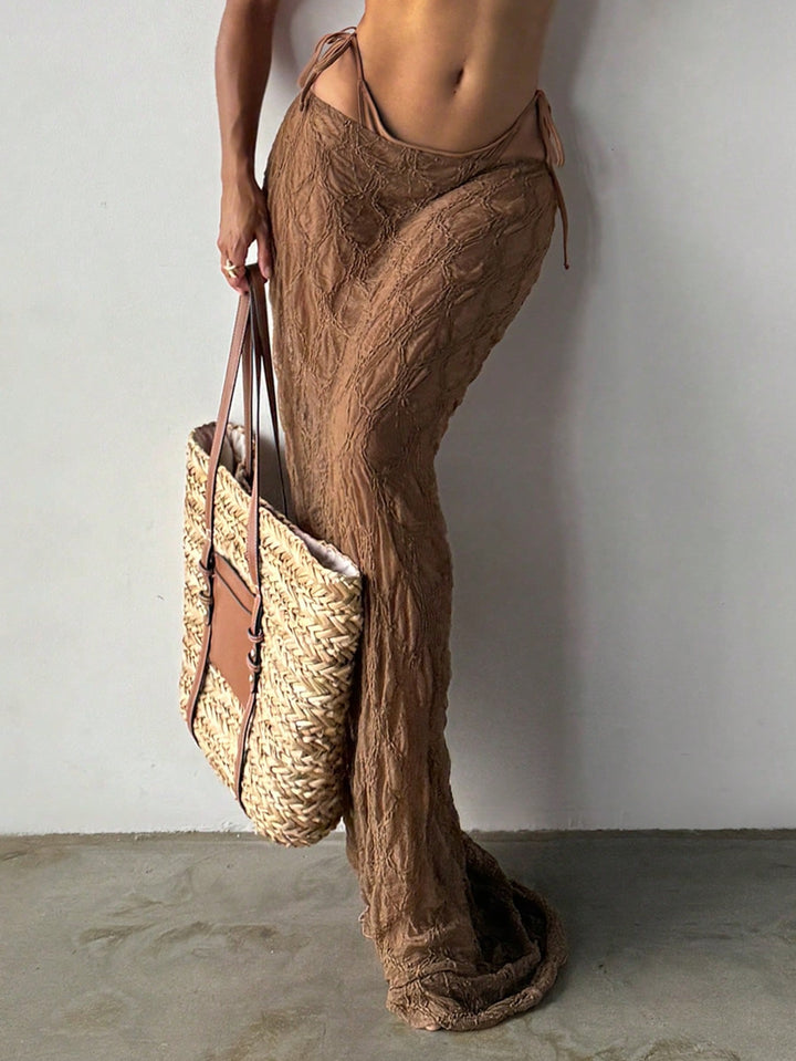 SHEIN Beach Skirt, brown