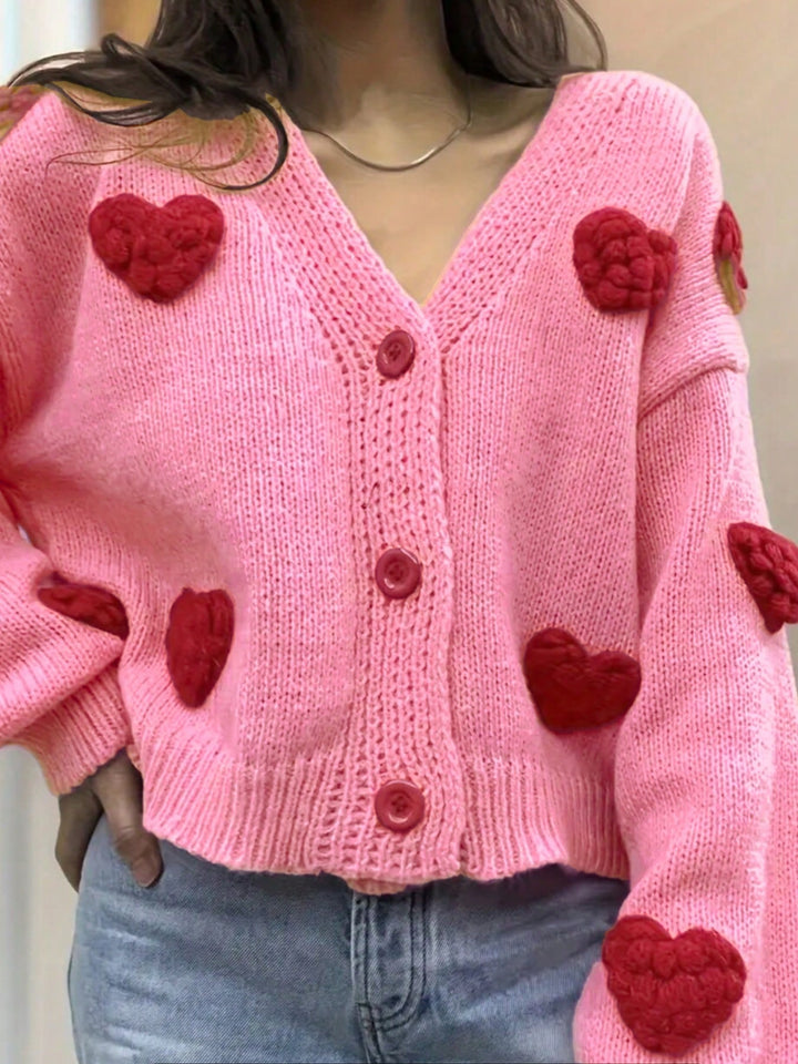 Cardigan damă SHEIN, roz, mărimea S