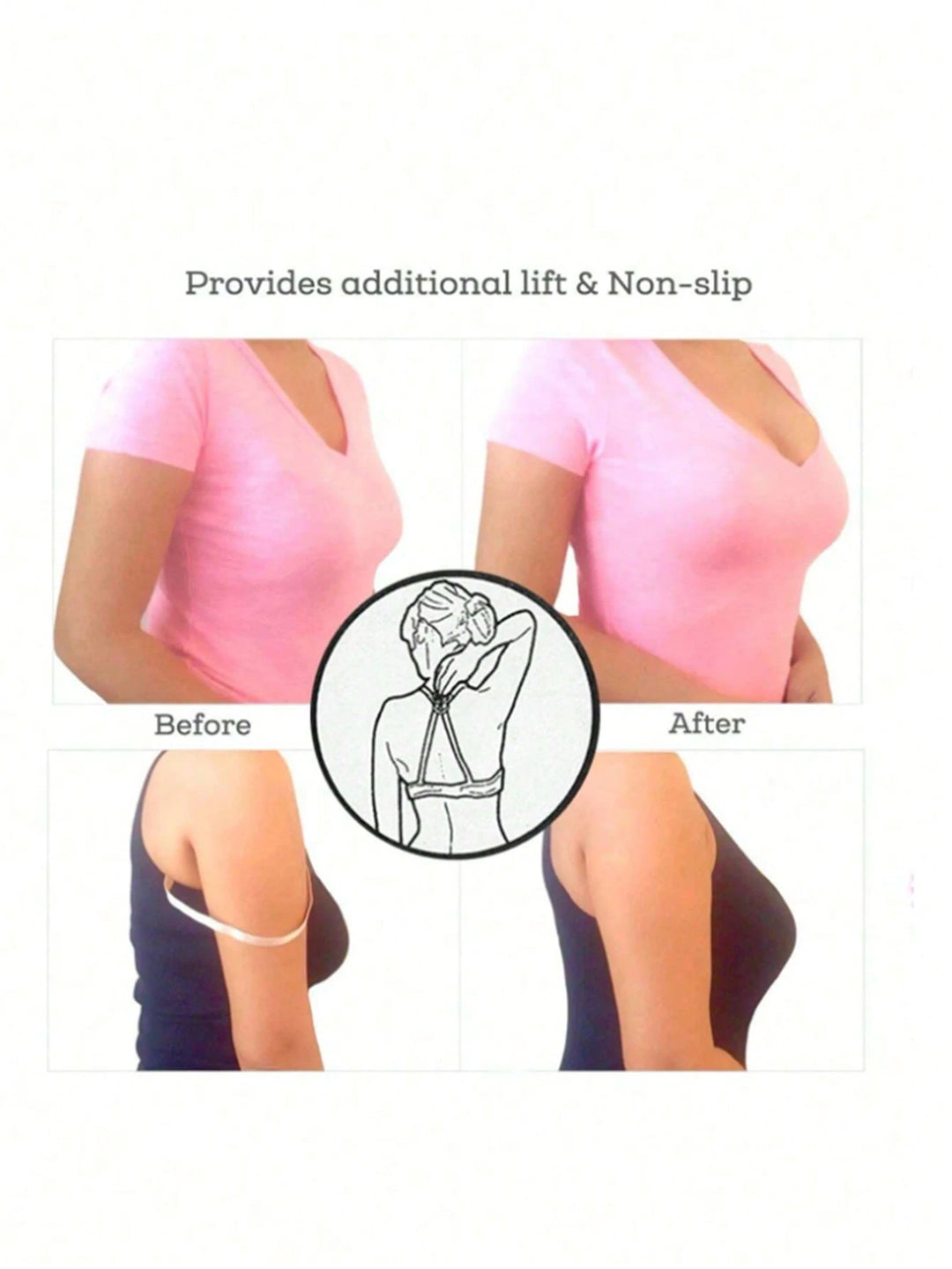 Set cleme pentru bretele de sutien SHEIN, transparent