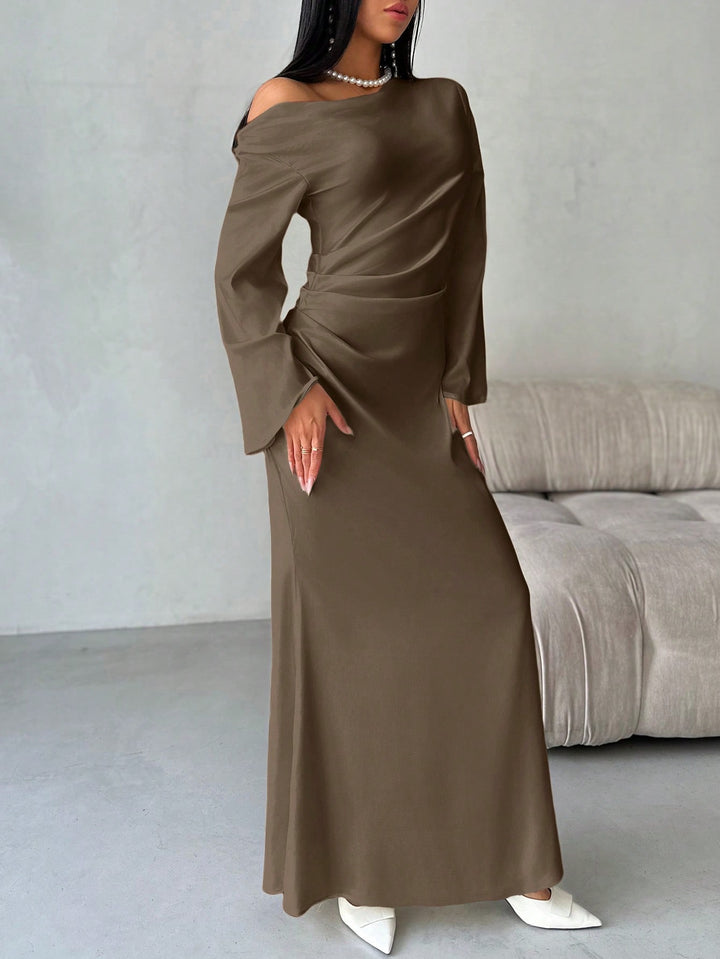 Rochie maxi SHEIN, maro