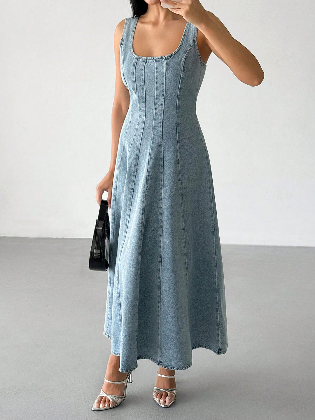 SHEIN kék farmerruha