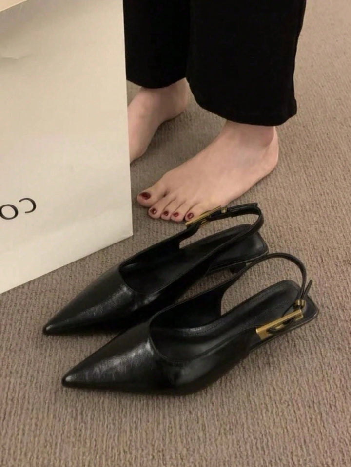 Pantofi cu toc SHEIN, negru