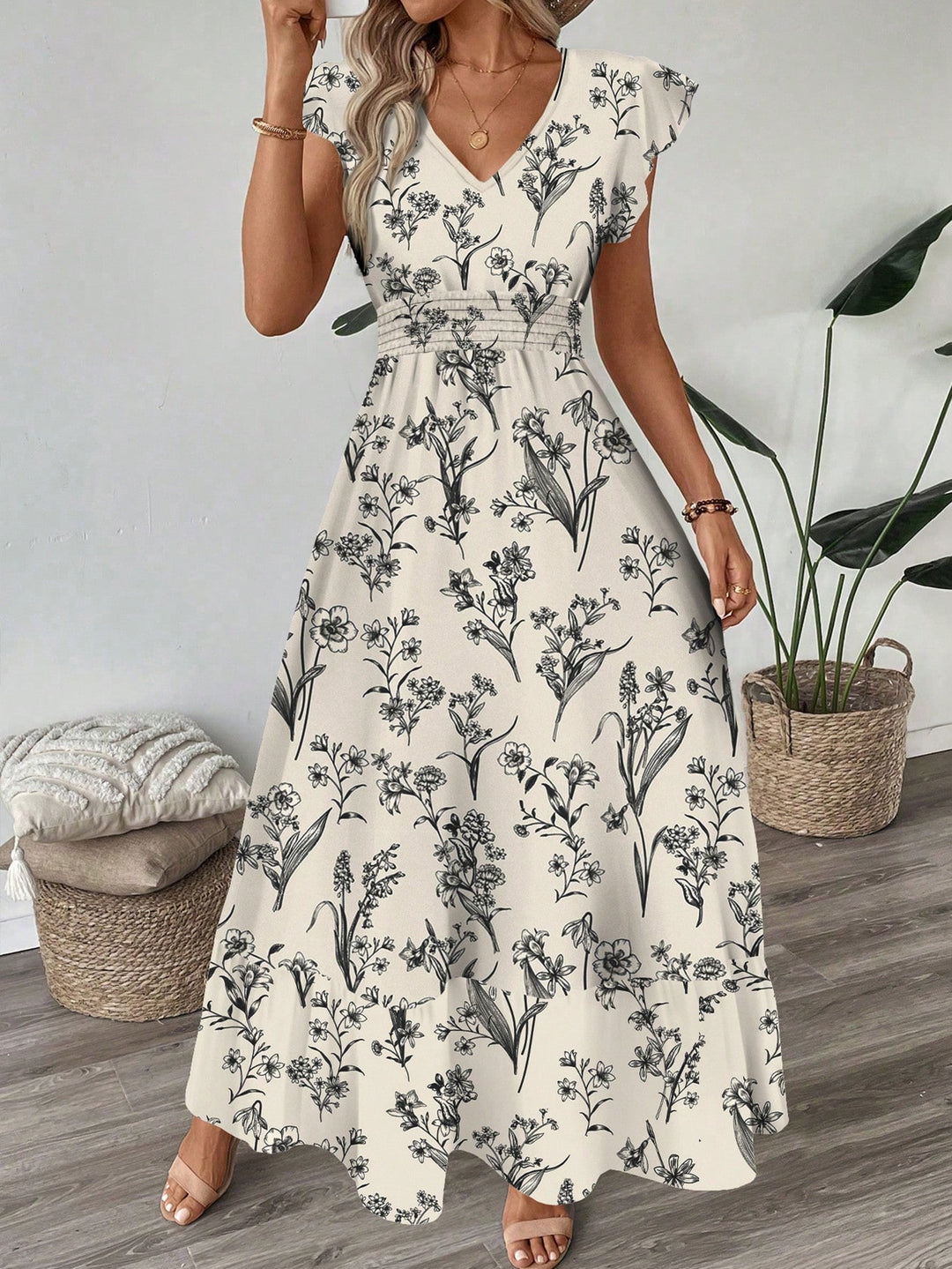 Rochie maxi SHEIN, mix culori