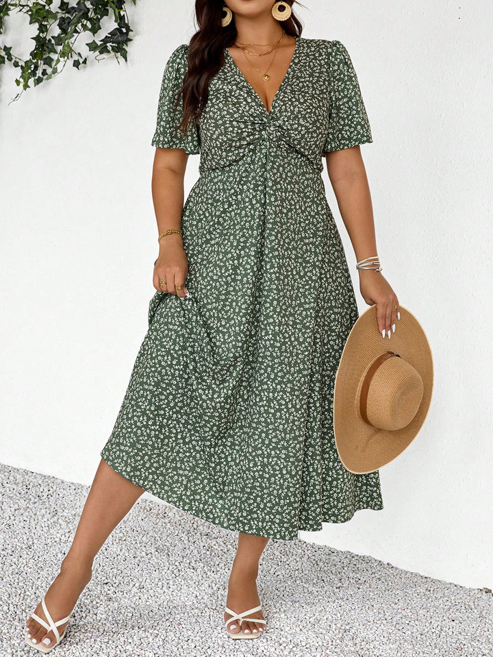 Shein Curve midiruha, többszínű