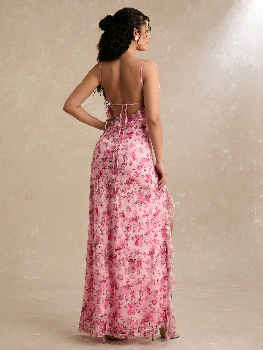 Rochie maxi SHEIN, roz