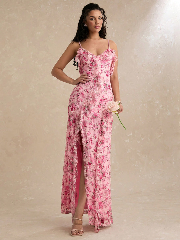 Rochie maxi SHEIN, roz