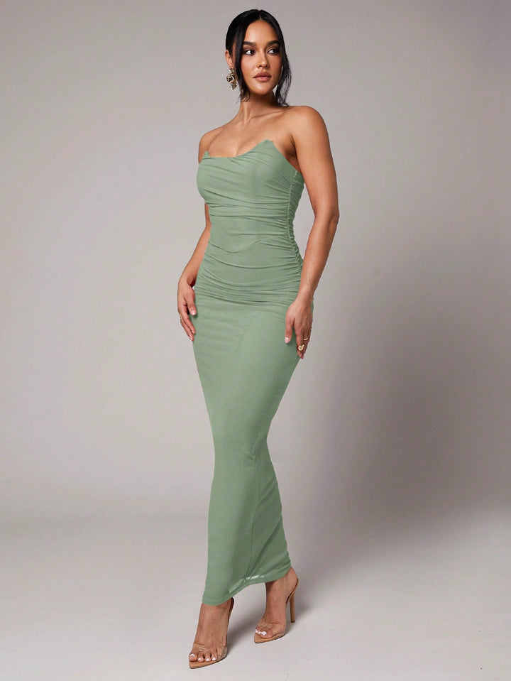 Rochie maxi SHEIN, verde