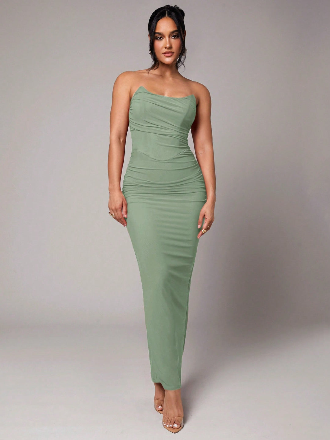 Rochie maxi SHEIN, verde