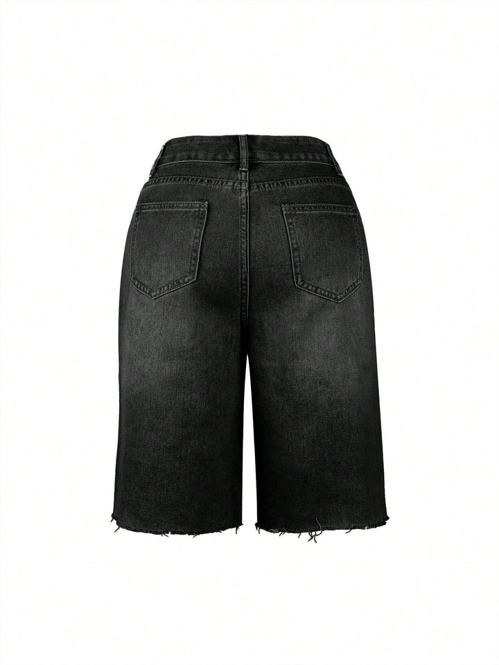Pantaloni scurți SHEIN, negru
