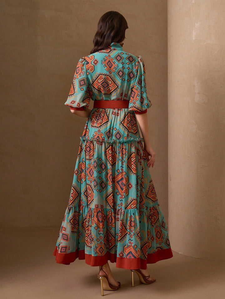 SHEIN Maxi Dress, Colour Mix