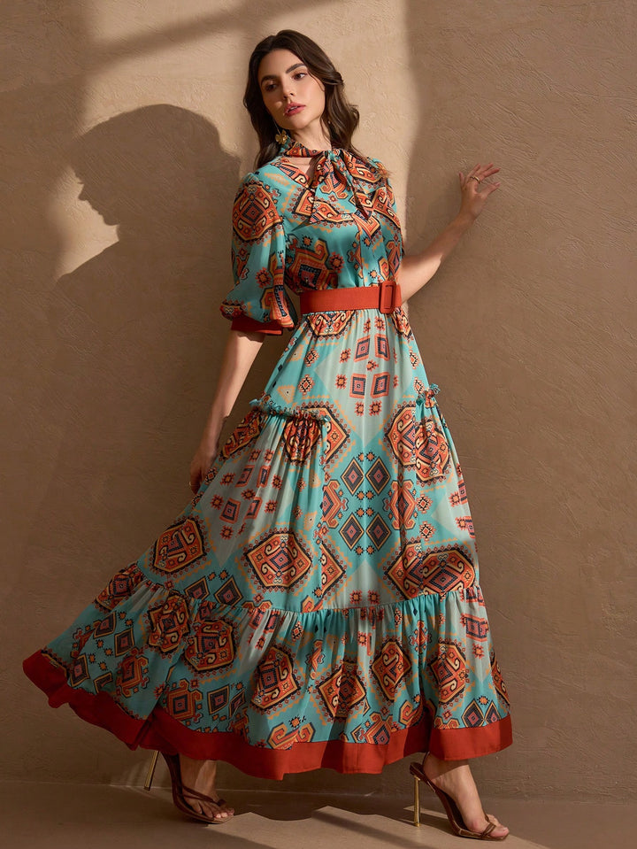 SHEIN Maxi Dress, Colour Mix
