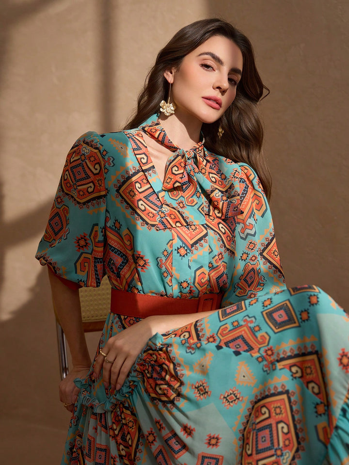 SHEIN Maxi Dress, Colour Mix