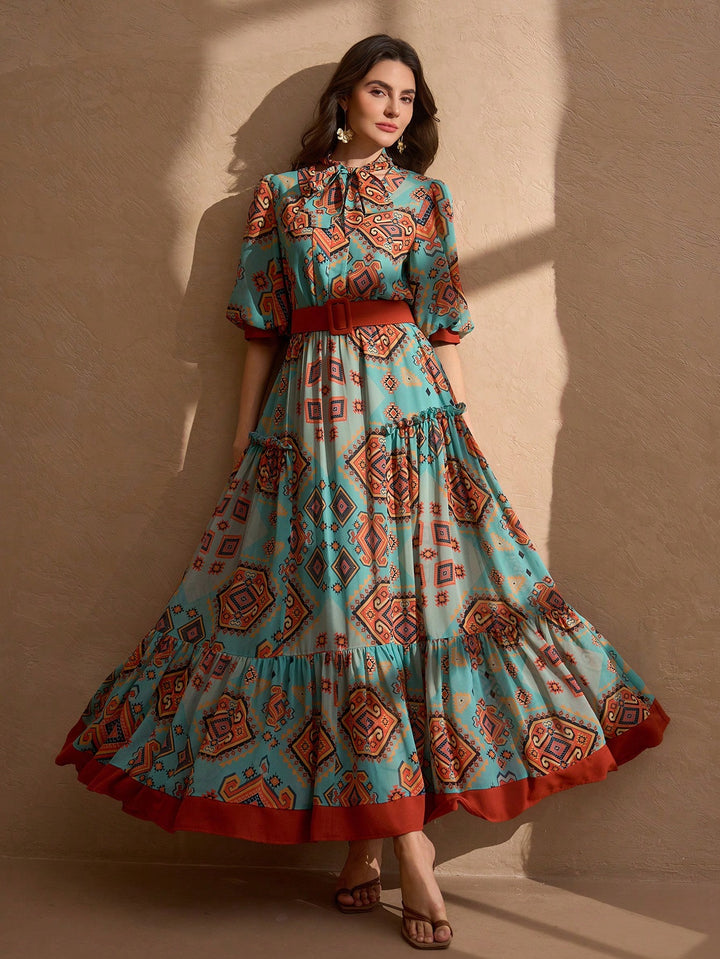SHEIN Maxi Dress, Colour Mix