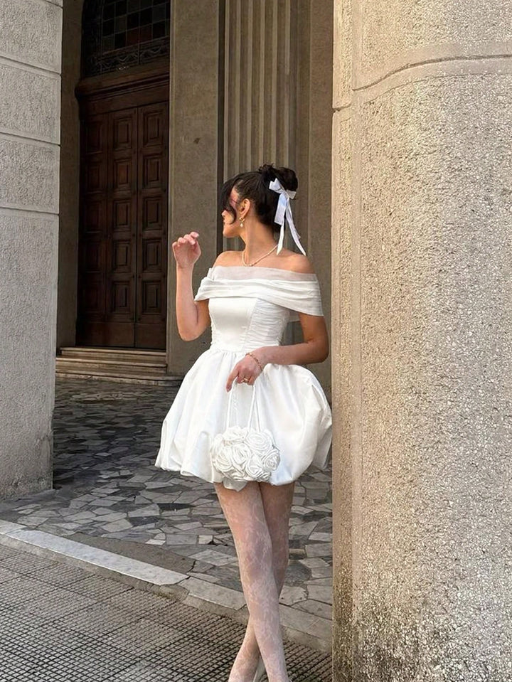 Rochie mini SHEIN, alb