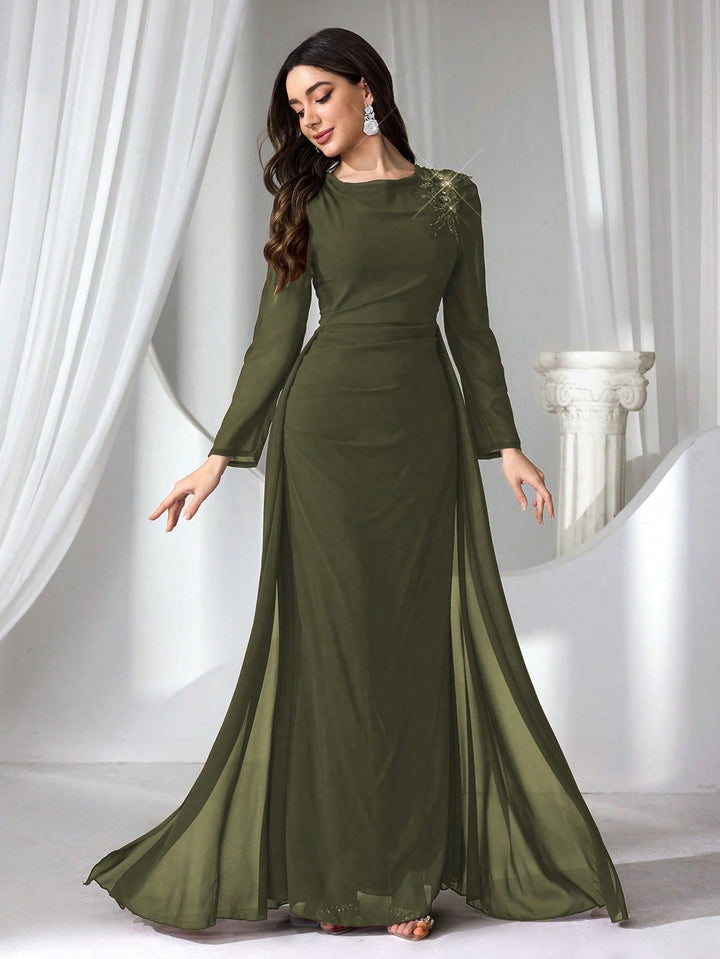 Rochie SHEIN, kaki