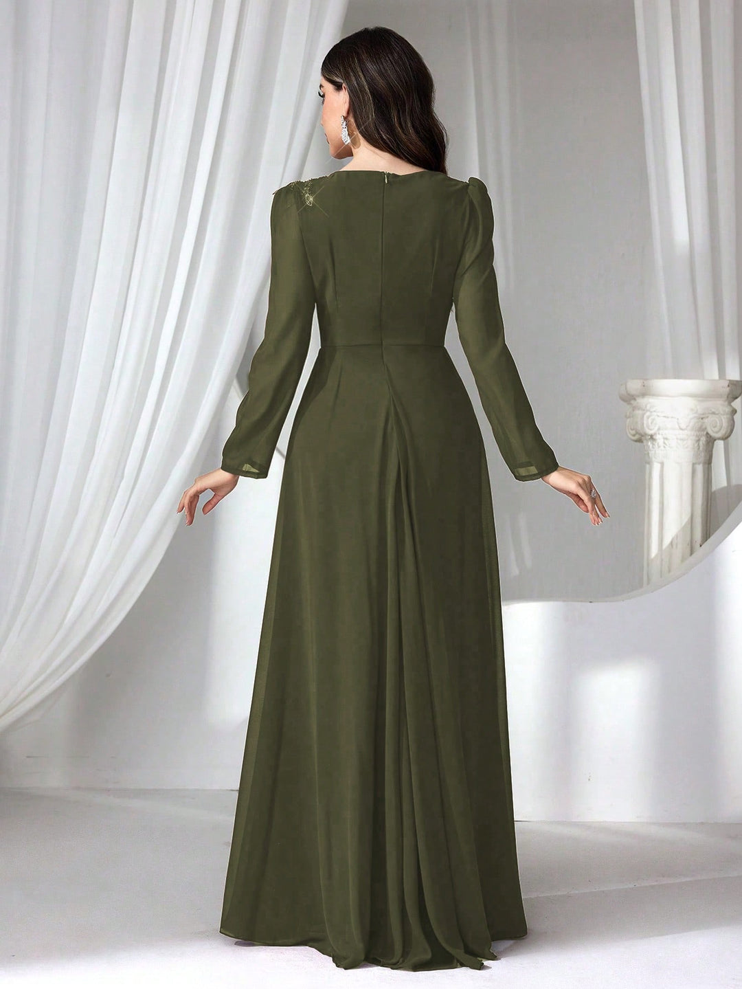 Rochie SHEIN, kaki