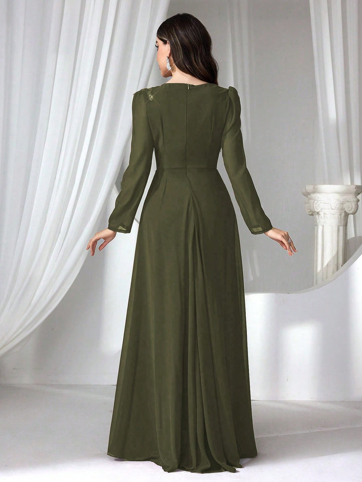 Rochie SHEIN, kaki