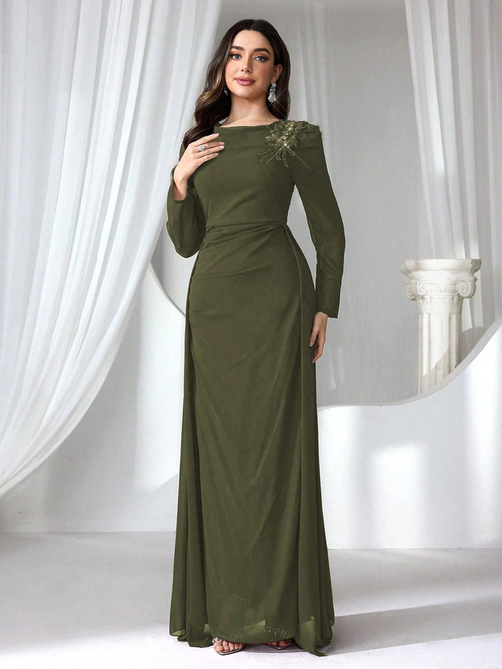 Rochie SHEIN, kaki