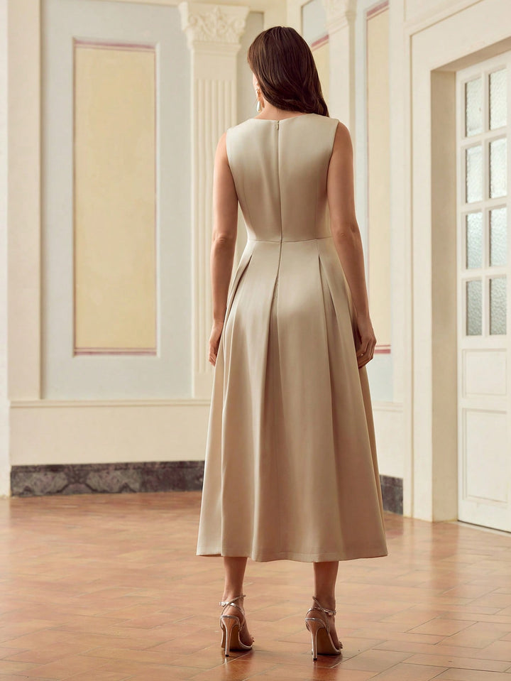 Rochie maxi SHEIN, auriu