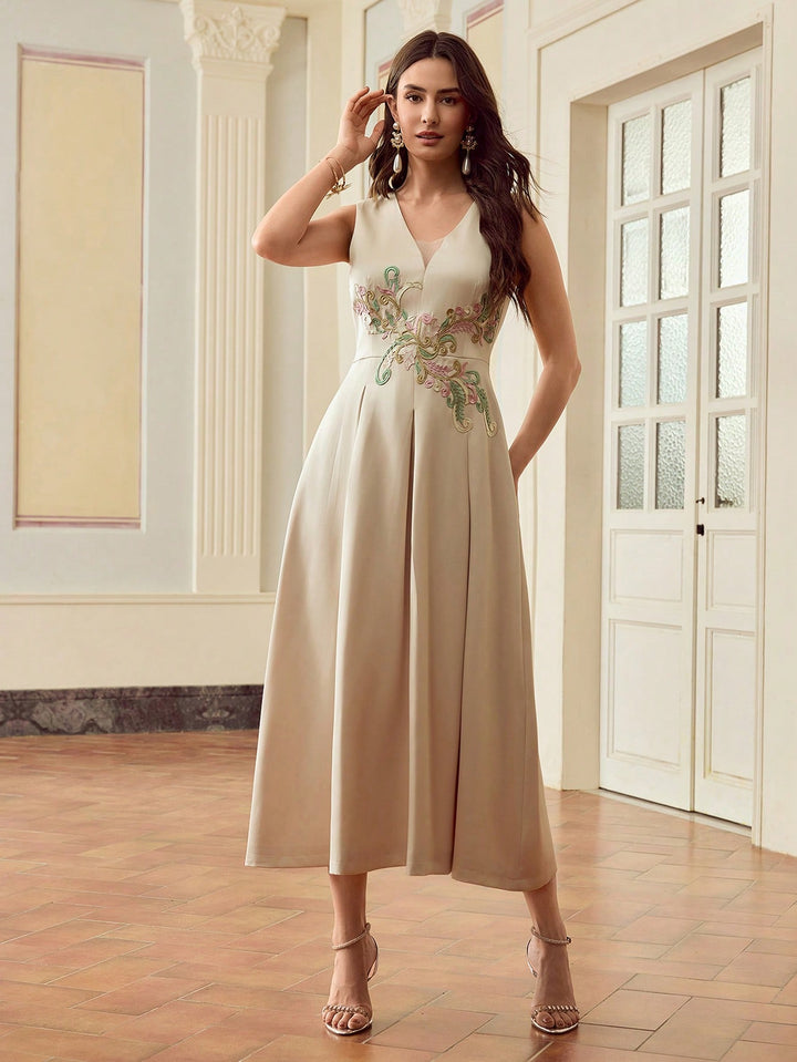Rochie maxi SHEIN, auriu