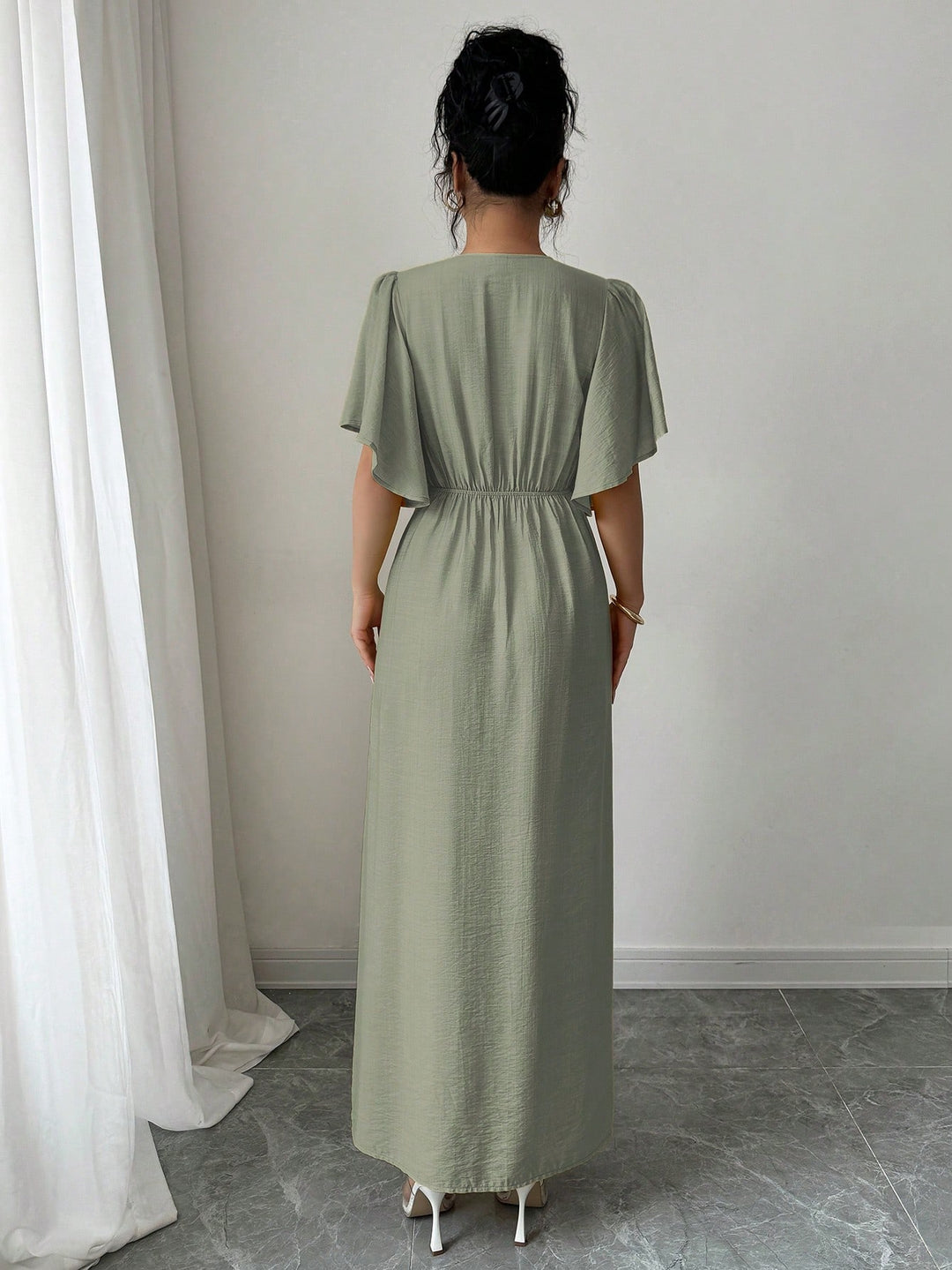 SHEIN maxi ruha, khaki