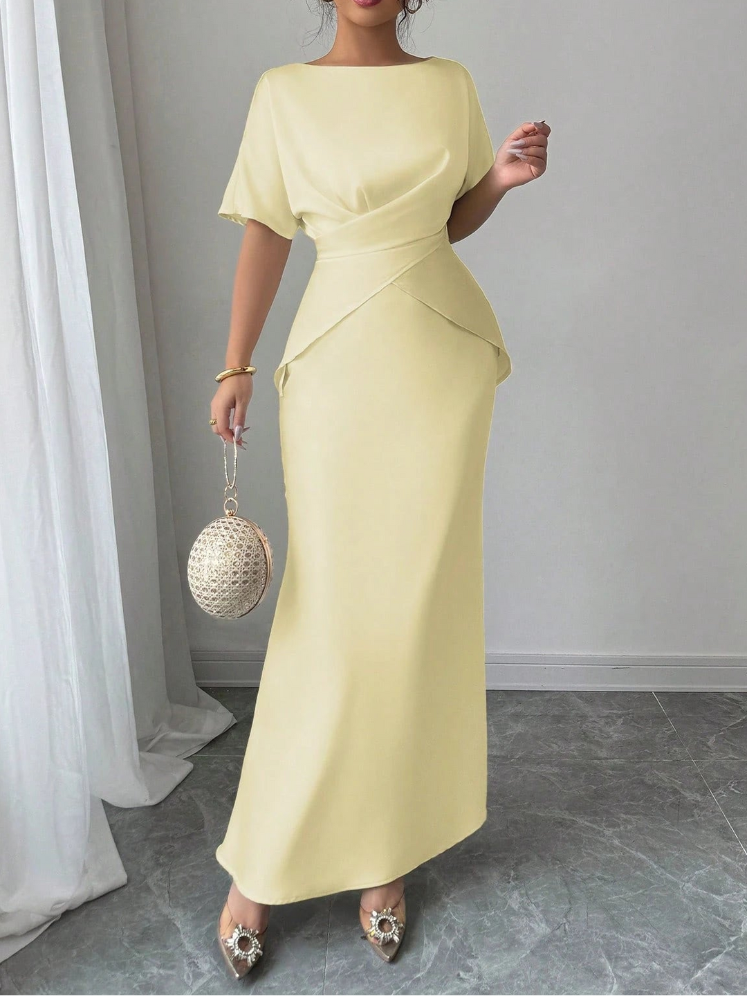 Rochie maxi SHEIN, galben