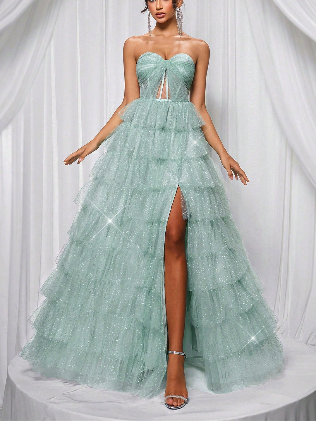 Rochie de ocazie SHEIN, verde