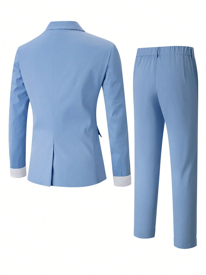 Costum SHEIN, albastru
