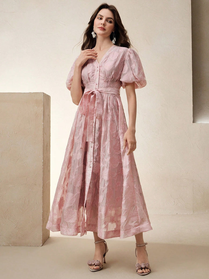 Rochie midi SHEIN, roz